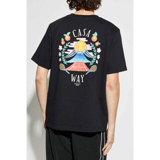 Casablanca Black Cotton T-Shirt