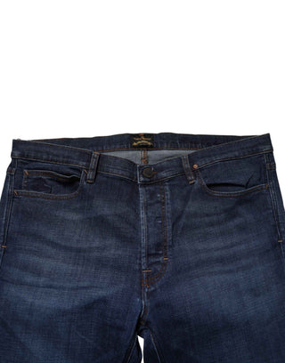 Vivienne Westwood Blue Mid Waist Cotton Men Cropped Denim Jeans