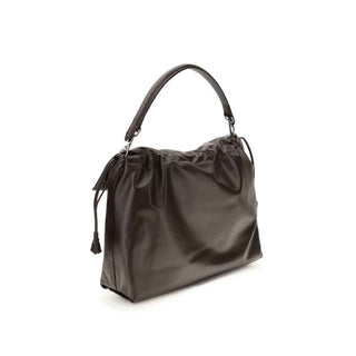 Fendi Brown Calf Leather Bos Taurus Shoulder Bag