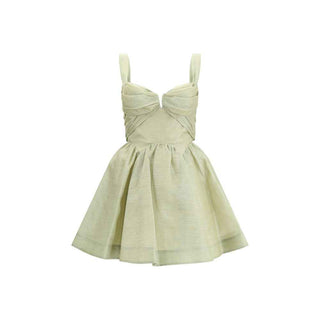 Zimmermann Green Linen Casual Dress