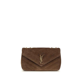 Saint Laurent Brown Calf Leather Bos Taurus Shoulder Bag