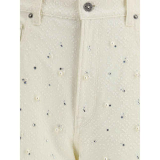 Golden Goose White Cotton Straight-Leg Jeans