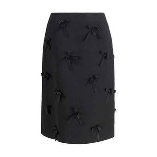 Jil Sander Black Acetate Midi Skirt