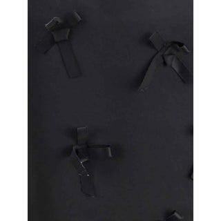 Jil Sander Black Acetate Midi Skirt