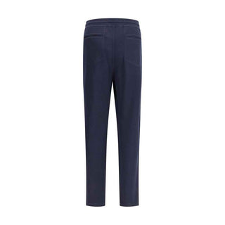 Brunello Cucinelli Blue Cashmere Casual Pants