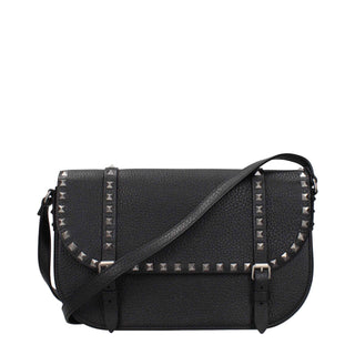 Valentino Garavani Black Leather Crossbody Bag