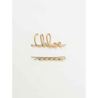 Chloé Brown Metal Hair Clip