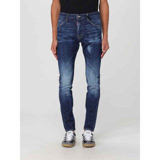 Dsquared² Blue Cotton Skinny Jeans