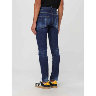 Dsquared² Blue Cotton Skinny Jeans