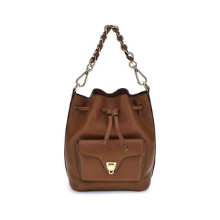 Coccinelle Brown Calf Leather Bos Taurus Backet Bag