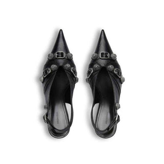 Balenciaga Black Calfskin High Heel Pumps
