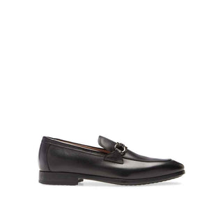 Salvatore Ferragamo Black Calfskin Slip-On Loafers
