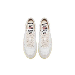 Autry White Leather Low Top Sneakers