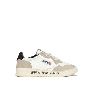 Autry White Goatskin Low Top Sneakers