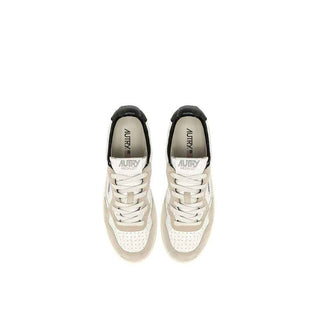 Autry White Goatskin Low Top Sneakers