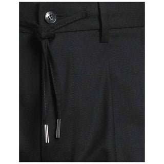 Herno Black Elastane Casual Pants