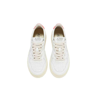 Autry White Leather Low Top Sneakers