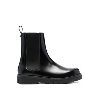 Valentino Garavani Black Leather Chelsea Boots