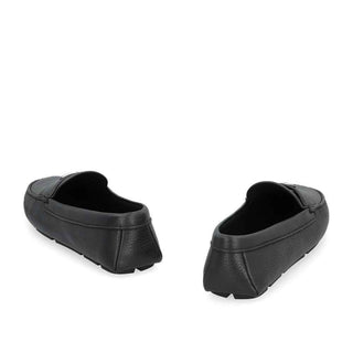 Prada Black Calfskin Slip-On Loafers