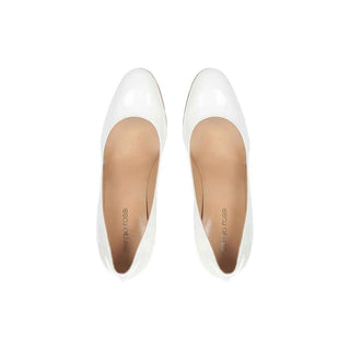 Sergio Rossi White Calfskin High Heel Pumps