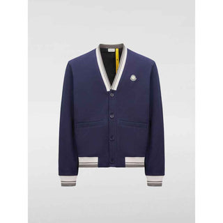 Moncler Blue Cotton Bomber