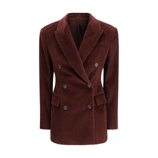 Brunello Cucinelli Bordeaux Cotton Coat