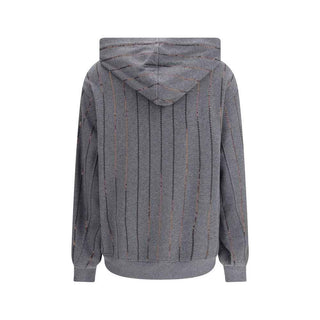 Brunello Cucinelli Gray Cotton Sweatshirt