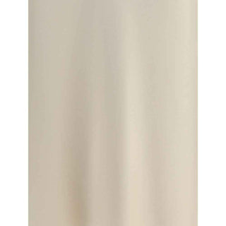 Brunello Cucinelli Cream Acetate Midi Skirt