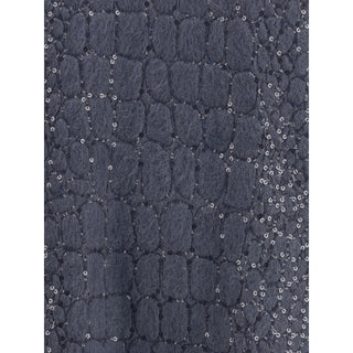 Brunello Cucinelli Blue Mohair Casual Dress