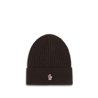 Moncler Grenoble Black Fleece Wool Beanie