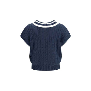 Brunello Cucinelli Blue Cotton Sweatshirt