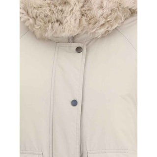 Brunello Cucinelli Gray Polyester Parka