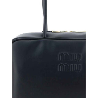 Miu Miu Black Calf Leather Bos Taurus Handbag