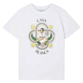 Casablanca White Cotton T-Shirt