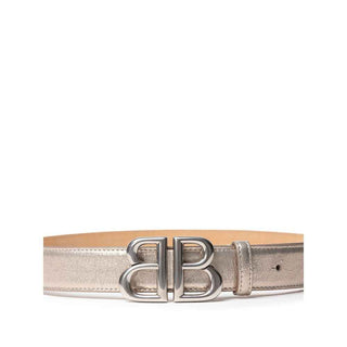 Balenciaga Gold Leather Regular Belt