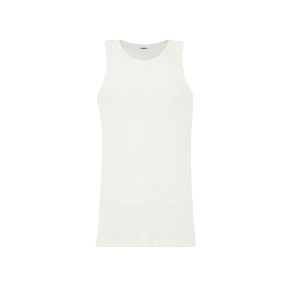 Jil Sander White Cotton Sleveless Jacket