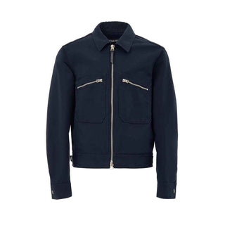 Tom Ford Blue Cotton Shell Jacket