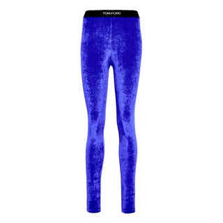 Tom Ford Blue Viscose Leggings