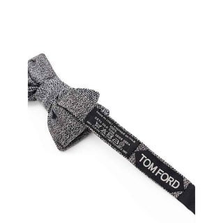 Tom Ford Gray Silk Bowtie