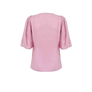 Ganni Pink Satin Tank Tops