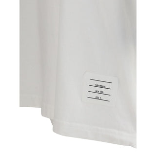 Thom Browne White Cotton T-Shirt