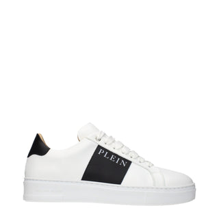 Philipp Plein White Leather Sneakers