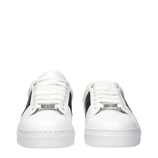 Philipp Plein White Leather Sneakers