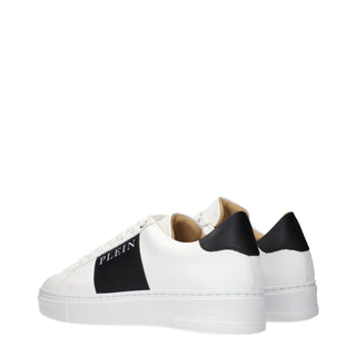 Philipp Plein White Leather Sneakers
