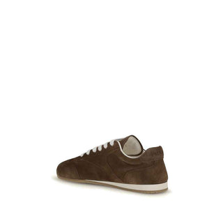 Prada Brown Calf Leather Bos Taurus Sneakers