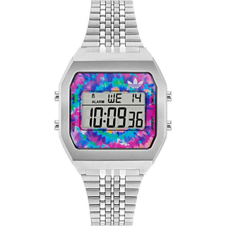 Adidas Gray Stainless Steel Digital Watch