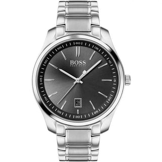 Hugo Boss Gray Stainless Steel Dress Watch
