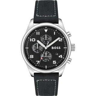 Hugo Boss Black Leather Dress Watch