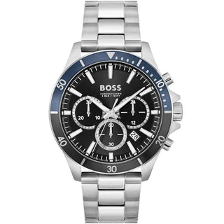 Hugo Boss Gray Stainless Steel Dress Watch