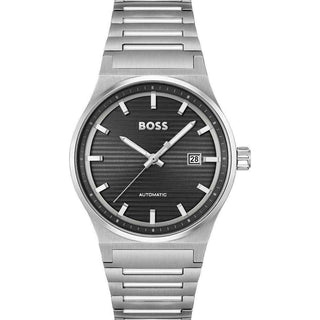 Hugo Boss Gray Stainless Steel Dress Watch